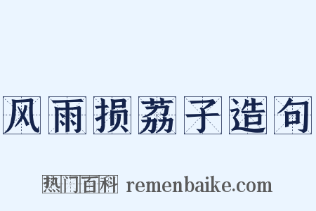 风雨损荔子造句是什么意思的图片